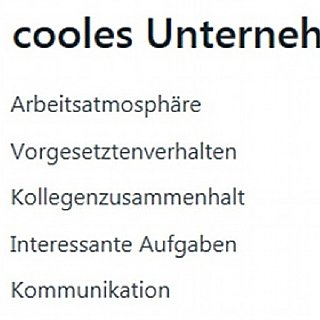 Gegenüberstellung unterschiedlicher Mitarbeiter Bewertungen © kununu